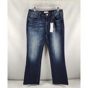 Vigoss Jeans Womens 33x30 Blue Jagger Bootcut Dark Wash Denim NWT